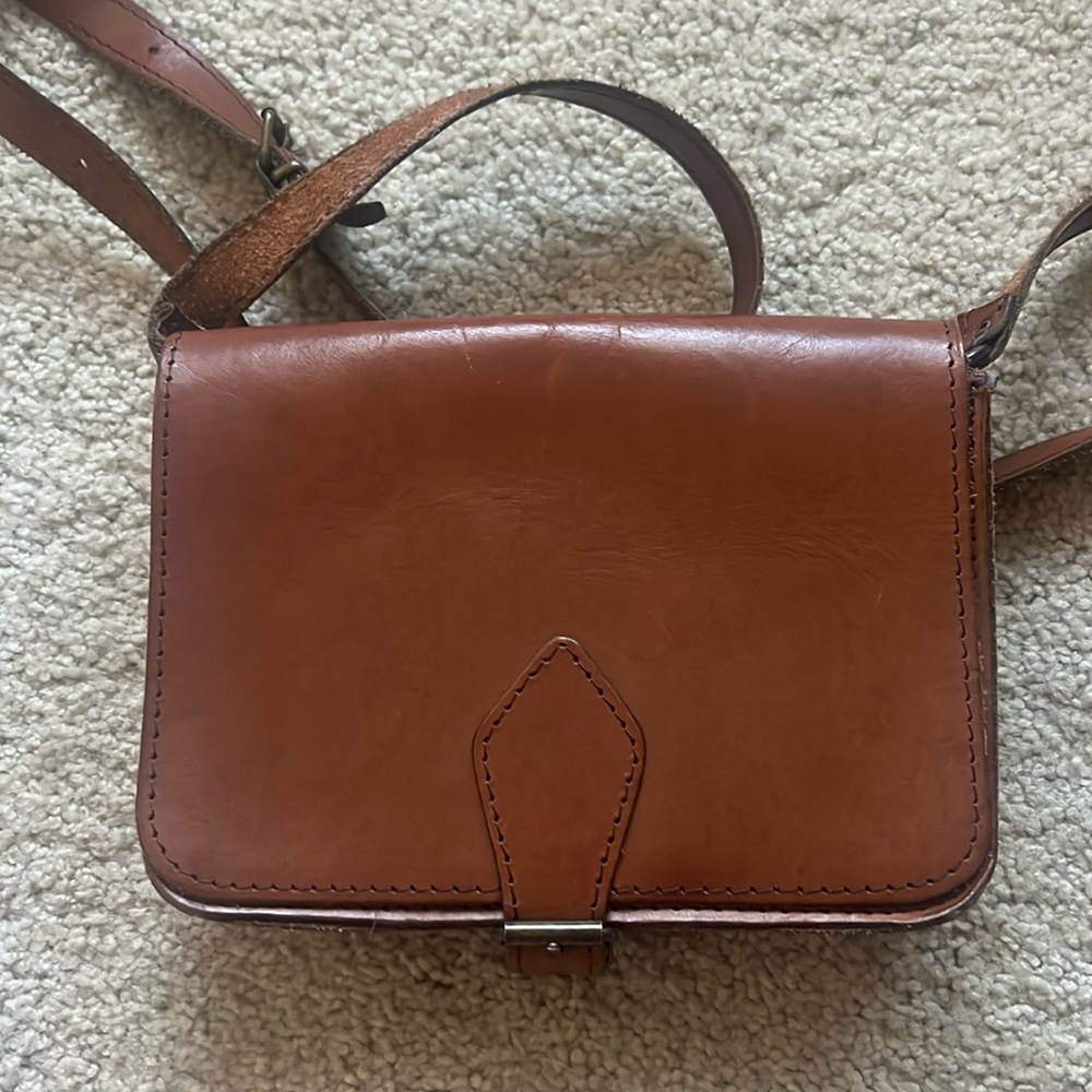 Greece brown leather handbag